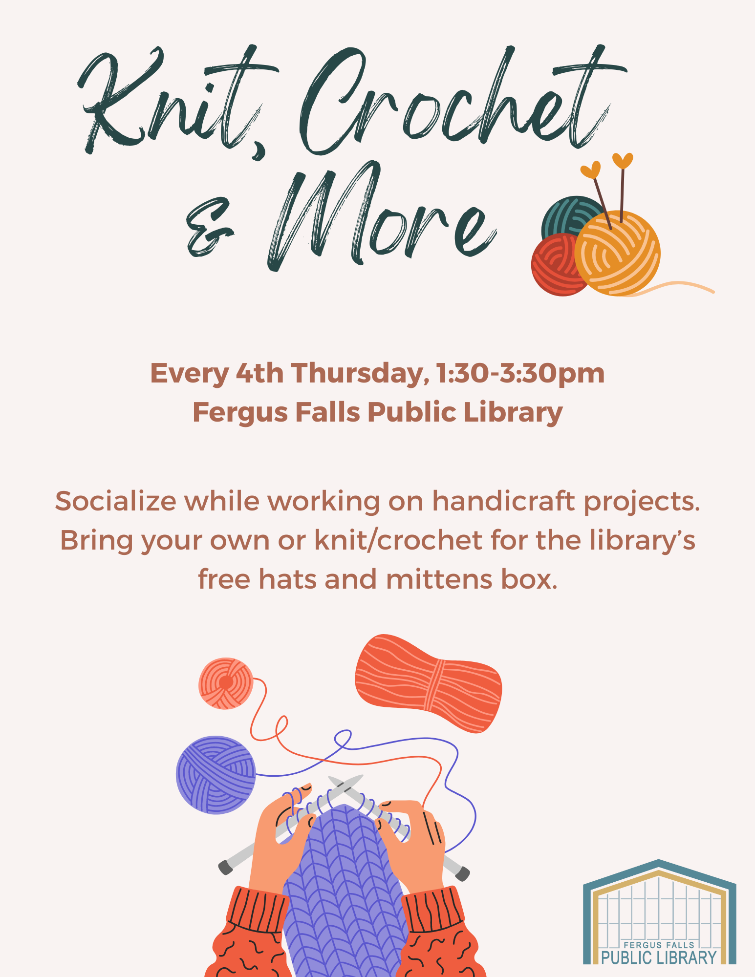 Knit, Crochet & More flyer