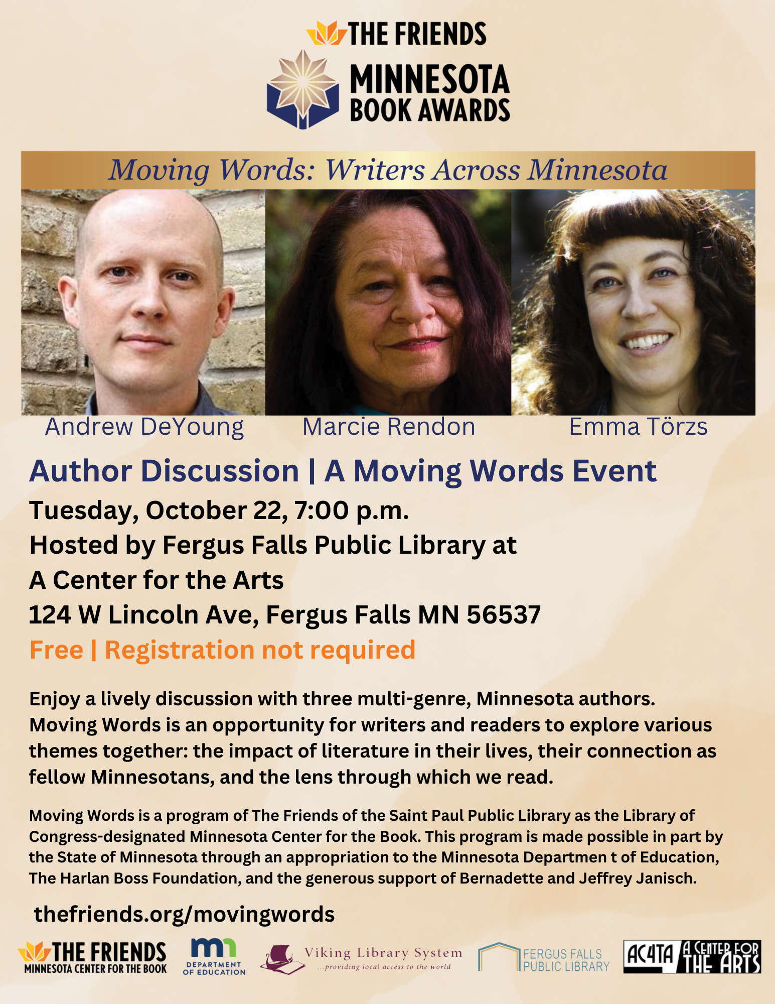 Moving Words flyer