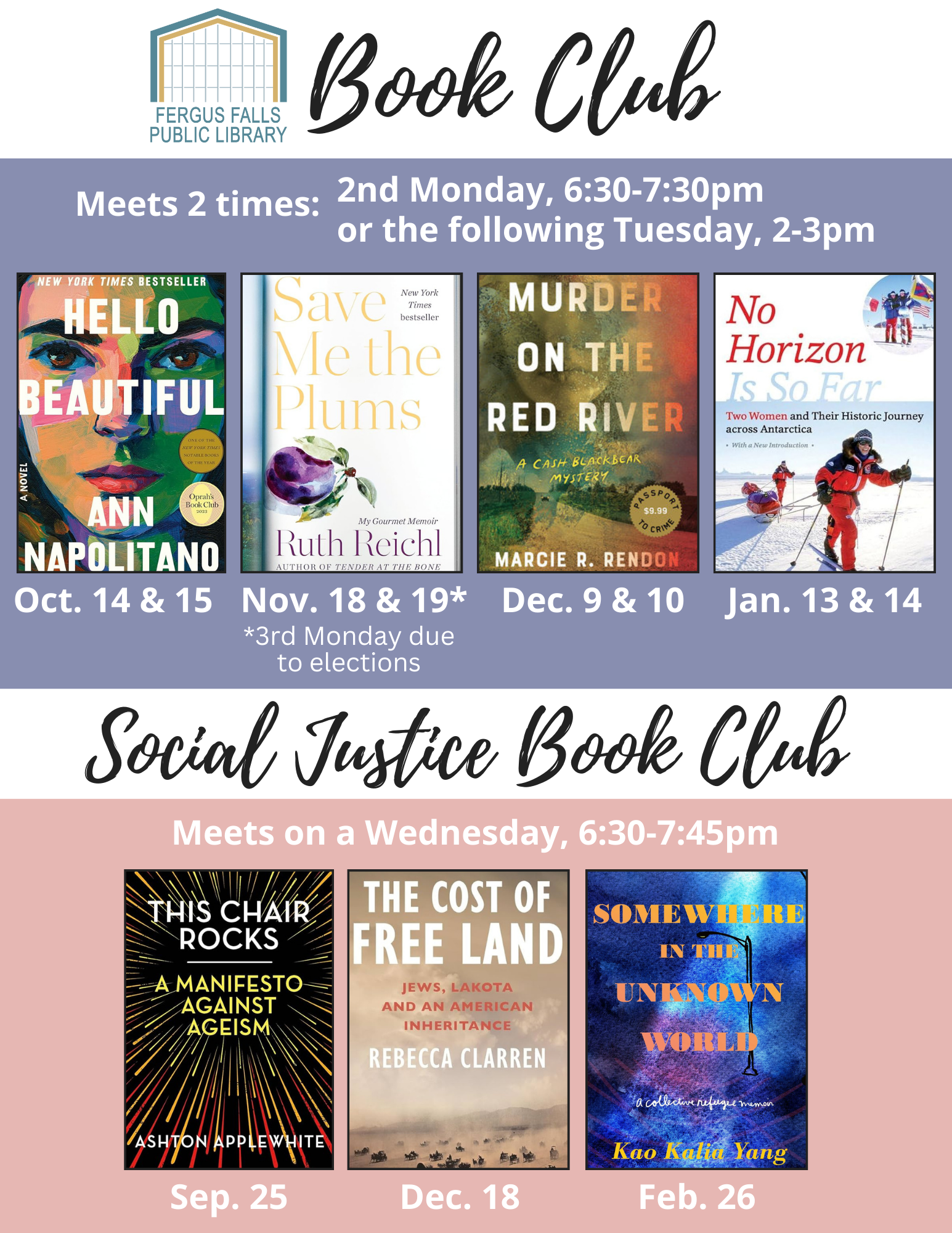 Both Book Clubs Flyer