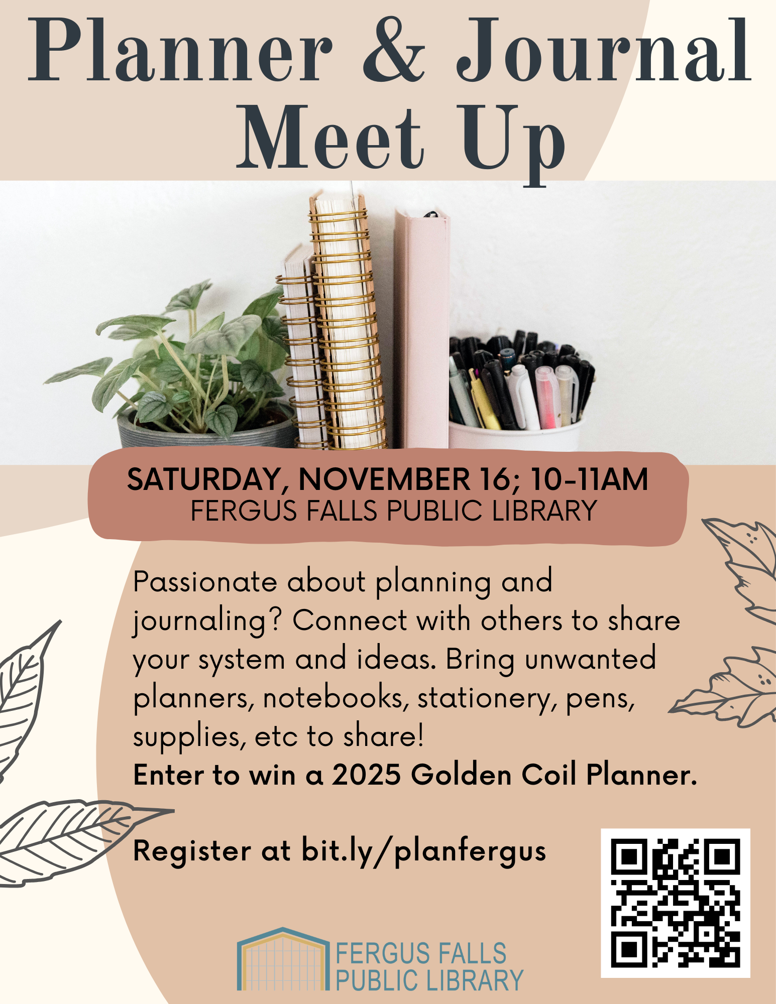 Planner Meet Up flyer