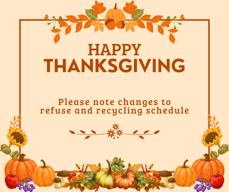 Thanksgiving Holiday Brings City Schedule Changes