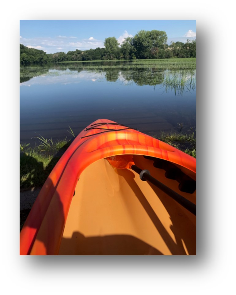 Kayak on the river