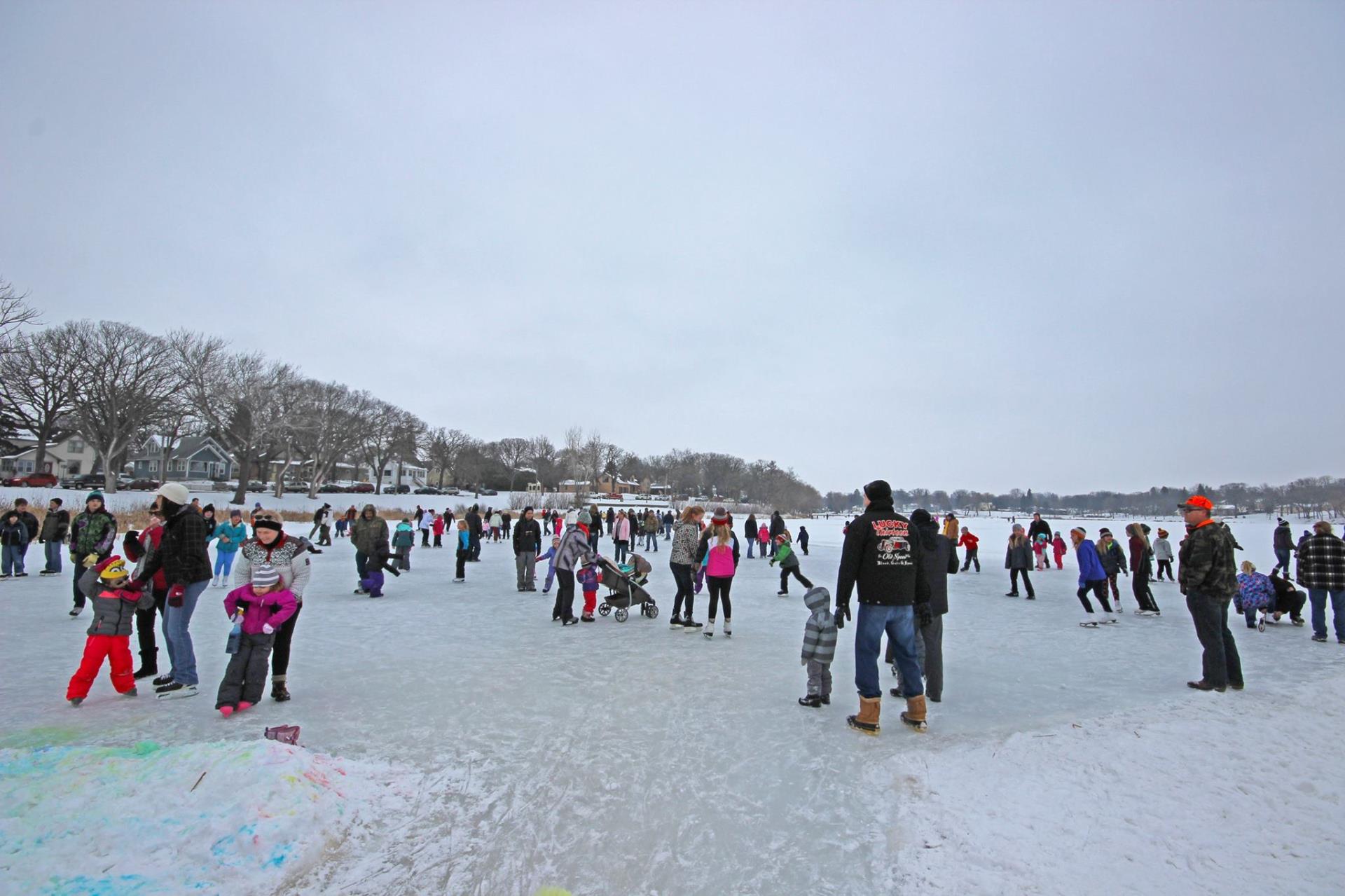 Family ice skating event